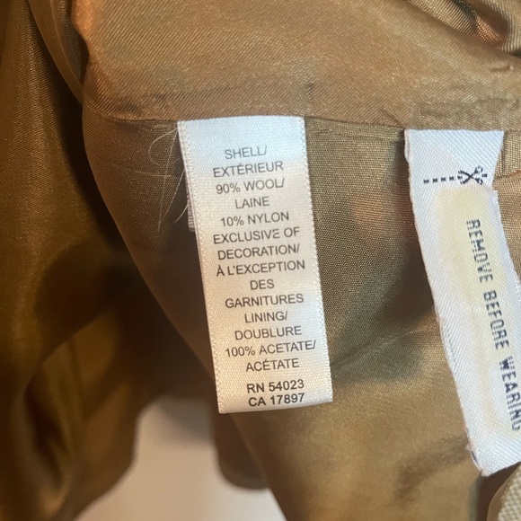 Banana Republic Retro Camel Wool skirt fit and flare women’s size 6 - Picture 4 of 7